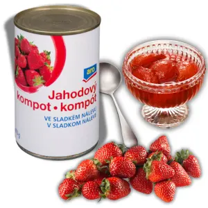 Egyptské jahody ve sladkém nálevu 425g – GASTON