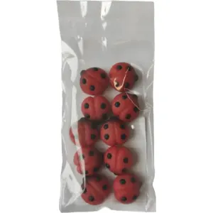 Marcipánové berušky 10 ks, 2 cm, 27 g – FRISCHMANN