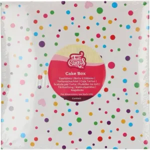 Dortová krabice konfety 25 × 25 × 15 cm – FunCakes