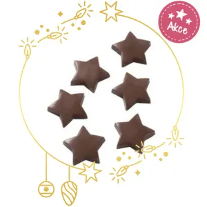Vánoční čokoládové dekorace z bílé čokolády 80g – Günthart BackDecor