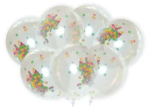 Balónky s konfetami 40 cm, 7 ks – Alvarak