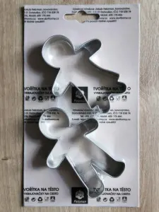 Sada vykrajovátek Panenka a panáček perníček 75 × 55 mm – Felcman