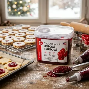 Ovocná náplň Linecká rybízová bez semínek 1 kg