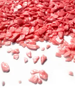 Červené šupiny z polevy na zdobení dortů 100 g