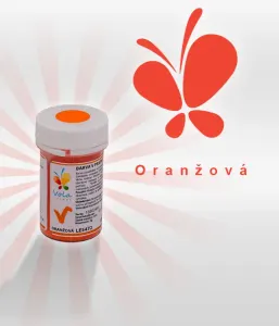 Prášková barva do tuků a čokolády oranžová 3 g