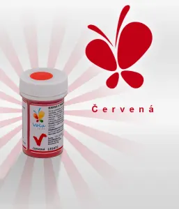 Červená prášková barva do tuků a čokolády 3 g
