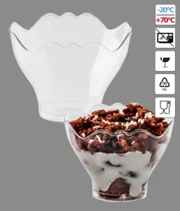 Pohárek na dezerty Prego čirý 200 ml, 50 ks