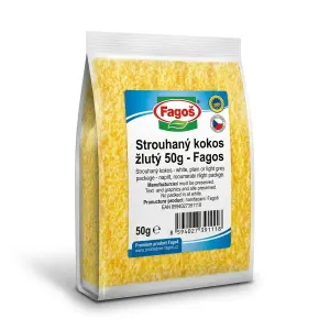 Strouhaný kokos žlutý 50g – Fagoš