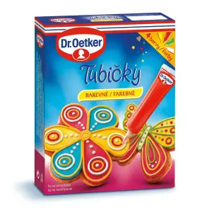 Tubičky na zdobení barevné 4 barvy 76 g – Dr. Oetker