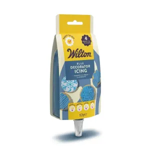 Zdobící poleva Decorator Icing modrá se špičkami 212 g – Wilton