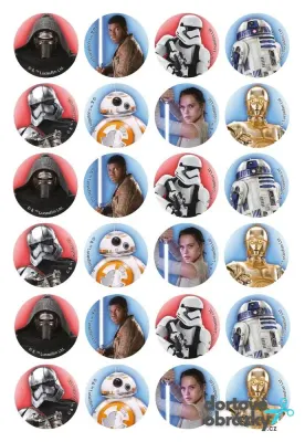 Star Wars – jedlý papír na hranatý dort