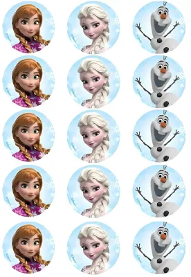 Frozen Cupcakes – jedlý papír na cupcakes