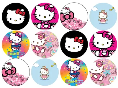 Hello Kitty Cupcakes Mix – jedlý papír na cupcakes