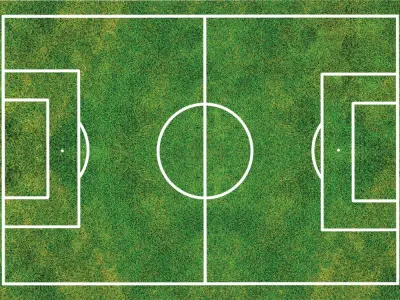 Fotbalové Hřiště – Tmavé – jedlý papír na hranatý dort