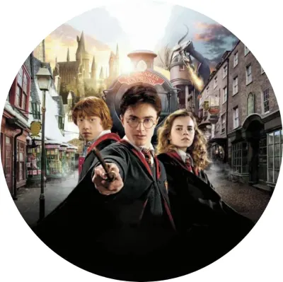 Harry Potter Golden Trio – jedlý obrázek na dort