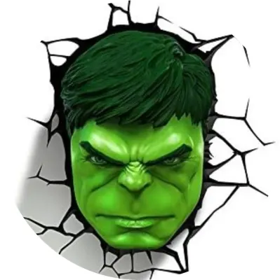 Hulk – tvář prorážející zeď – jedlý obrázek na dort