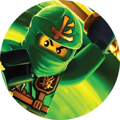 Lego Ninjago – Lloyd, zelený nindža – jedlý obrázek na dort
