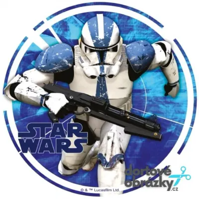 Star Wars – klonový voják – jedlý obrázek na dort