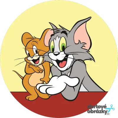 Tom a Jerry – jedlý obrázek na dort