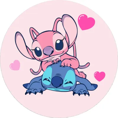 Lilo a Stitch – Angel na Stitchovi – jedlý obrázek na dort