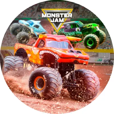 Monster Jam – jedlý obrázek na dort