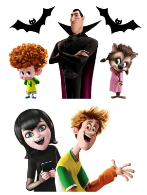 Hotel Transylvania – jedlý papír na hranatý dort