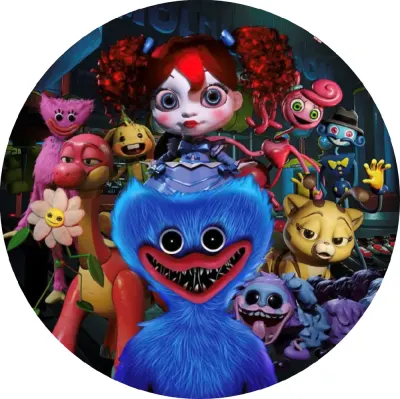 Huggy Wuggy – s Poppy – jedlý obrázek na dort