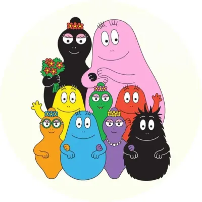 Barbapapa – jedlý obrázek na dort