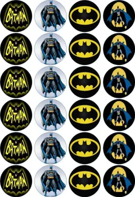 Batman – jedlý papír na cupcakes