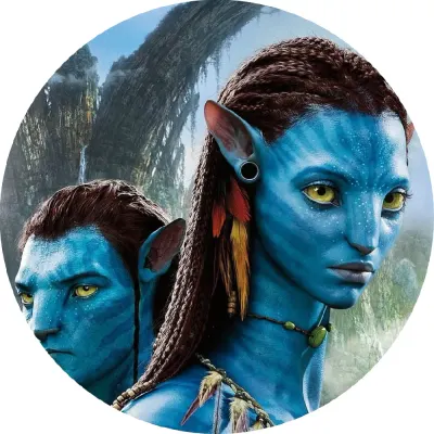 Avatar – Neytiri zblízka – jedlý obrázek na dort