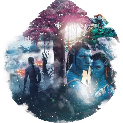 Avatar – Jake a Neytiri v pralese – jedlý obrázek na dort