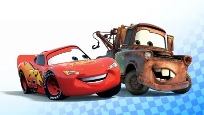 Cars – Blesk a Burák – jedlý papír na hranatý dort