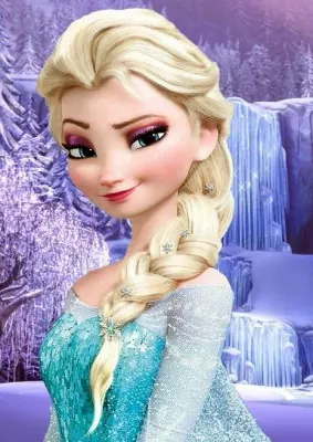 Frozen – Elza – jedlý papír na hranatý dort