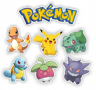 Pokemon – Ořez – jedlý papír na hranatý dort