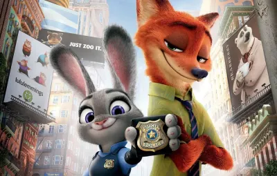 Zootopia – jedlý papír na hranatý dort