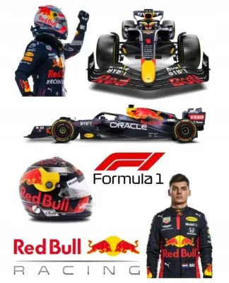 Formule – Red Bull – Verstappen – jedlý papír na hranatý dort