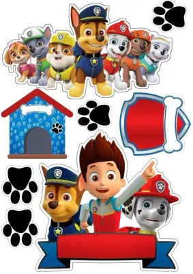 Tlapková Patrola – Paw Patrol – jedlý papír na hranatý dort