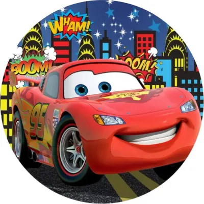 Cars – Blesk v komiksovém městě – jedlý obrázek na dort