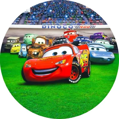 Cars – Blesk na stadionu – jedlý obrázek na dort