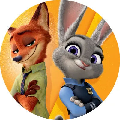Zootropolis – jedlý obrázek na dort