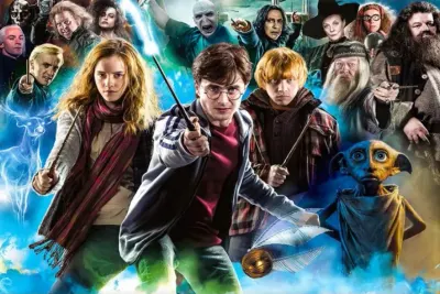 Harry Potter – postavy z filmů – jedlý papír na hranatý dort