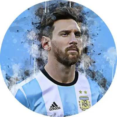 Messi – Argentina – jedlý obrázek na dort