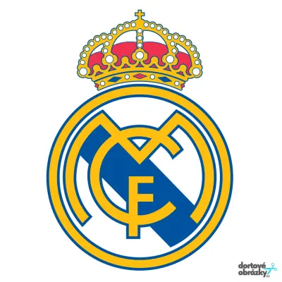 Real Madrid – erb klubu – jedlý obrázek na dort