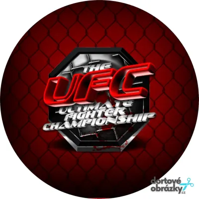 UFC – jedlý obrázek na dort