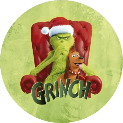 Grinch – jedlý obrázek na dort