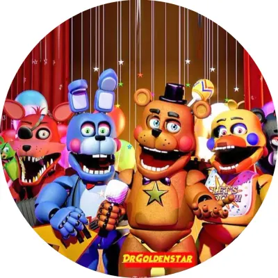 Five Nights At Freedys – jedlý obrázek na dort