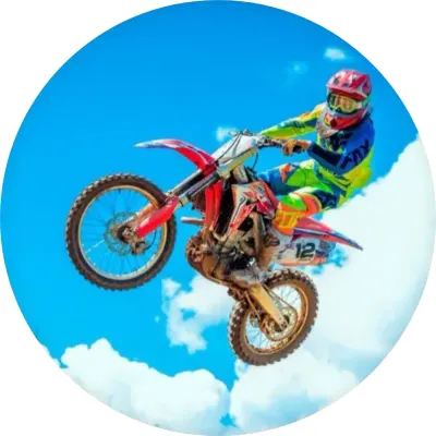 Motorka – Motokros – jedlý obrázek na dort
