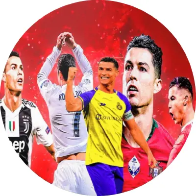 Cristiano Ronaldo – v dresech všech klubů – jedlý obrázek na dort