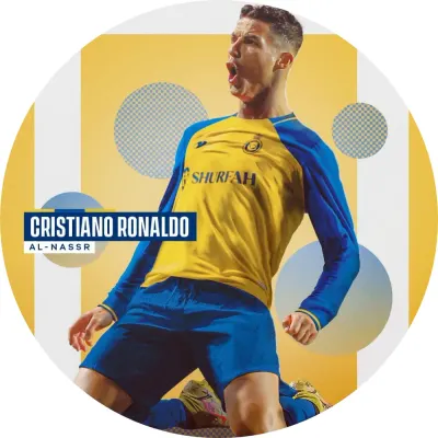 Cristiano Ronaldo – radost ve žlutém dresu – jedlý obrázek na dort