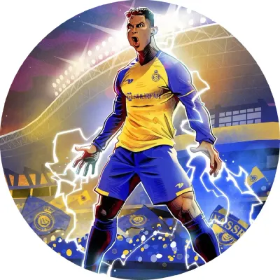 Cristiano Ronaldo – oslava v blescích – jedlý obrázek na dort